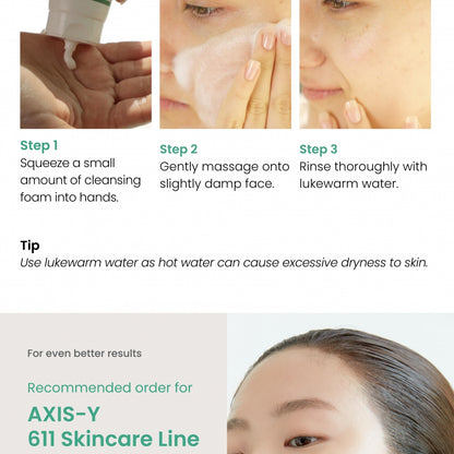 Axis-Y Sunday Morning Refreshing Cleansing Foam 120ml