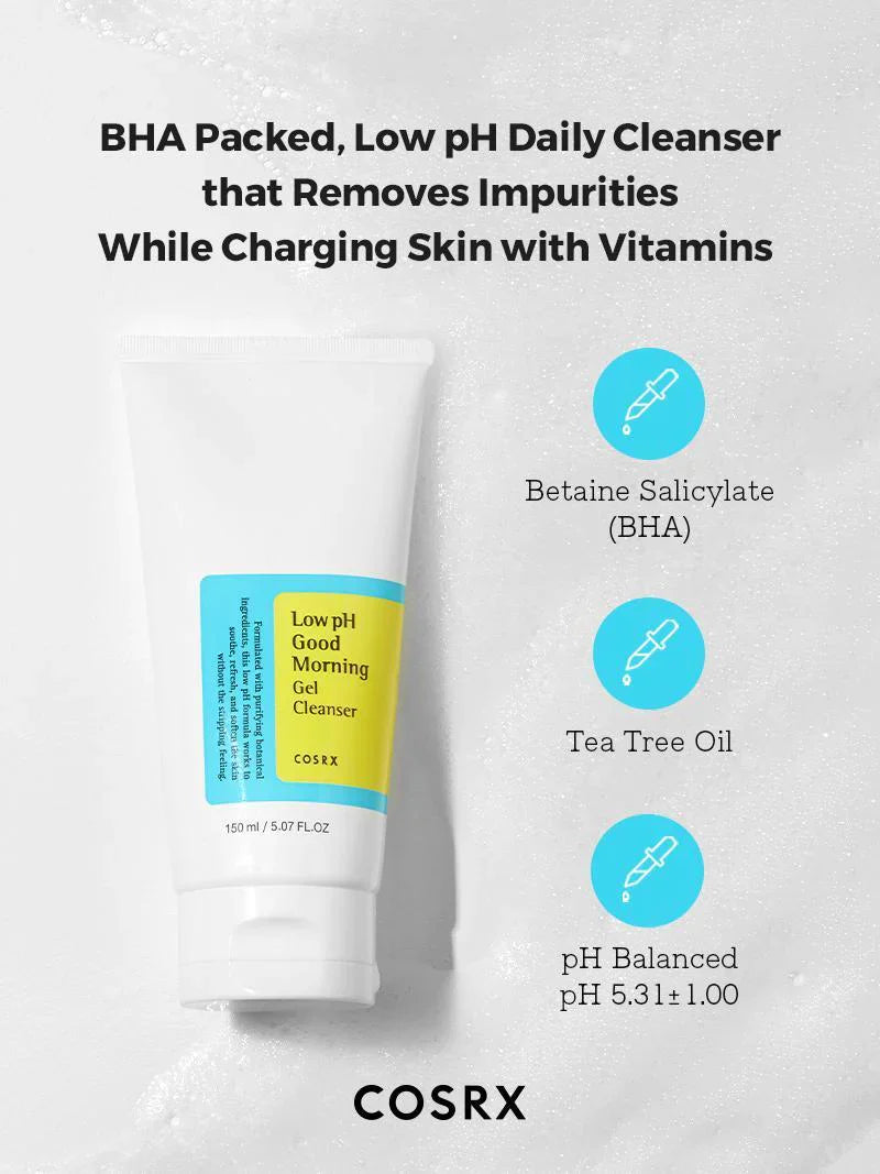 Cosrx Low PH Good Morning Gel Cleanser For All Skin Types 150ml