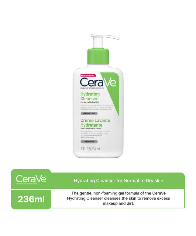 CeraVe- Hydrating Cleanser for Normal to Dry skin, 236ml