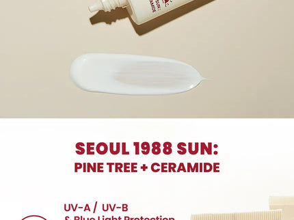 K-Secret Seoul 1988 With Pine Tree + Ceramide SPF50+ & PA++++ Sunscreen 50ml