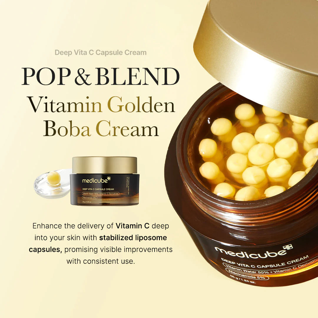 Medicube Deep Vitamin C Golden Capsule Face Moisturizer 55g