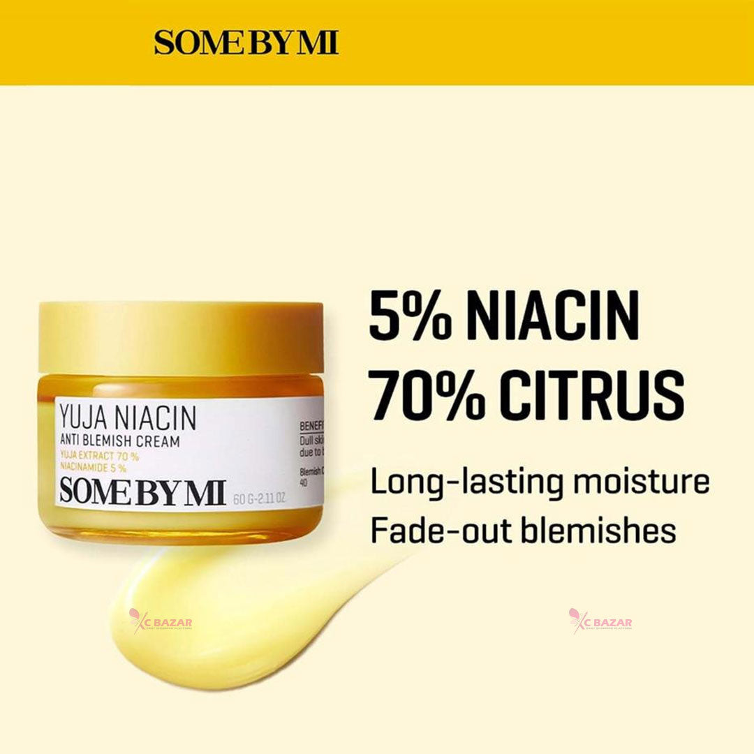 SOME BY MI Yuja Niacin Anti Blemish Cream - 60ml