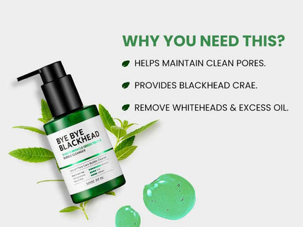 Some by Mi Bye Bye Blackhead Green Tea Tox Bubble Cleanser - 120 gms