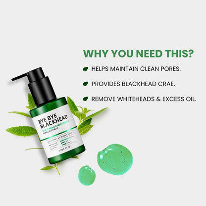 Some by Mi Bye Bye Blackhead Green Tea Tox Bubble Cleanser - 120 gms