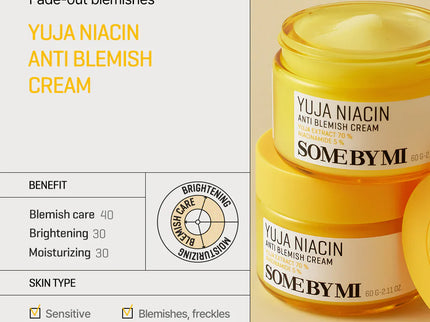 SOME BY MI Yuja Niacin Anti Blemish Cream - 60ml