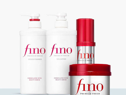Fino Premium Touch Complete Hair Care Set - Shampoo + Conditioner + Treatment Mask + Oil