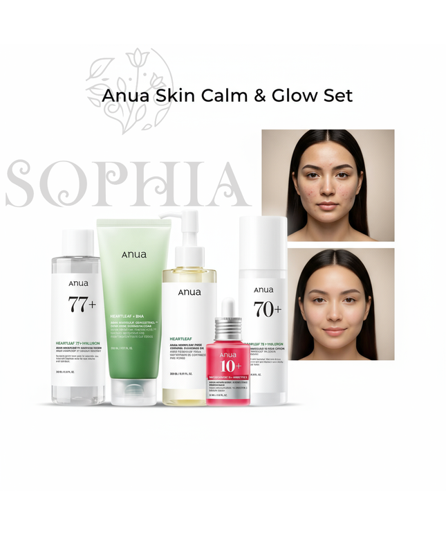 Anua Skin Calm & Glow Set