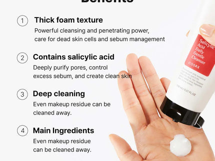Cosrx Salicylic Acid Daily Gentle Cleanser For Oily Skin 150ml