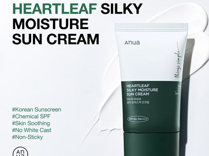 Anua Heartleaf Silky Moisture Sun Cream 50ml