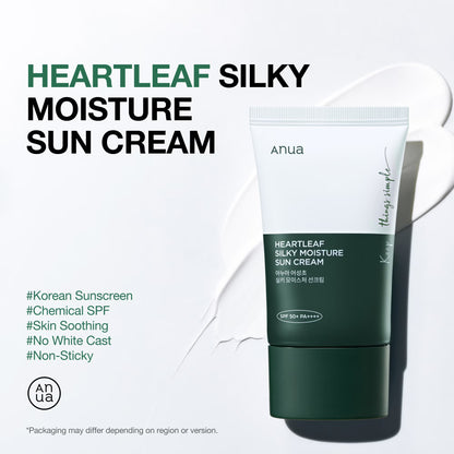Anua Heartleaf Silky Moisture Sun Cream 50ml