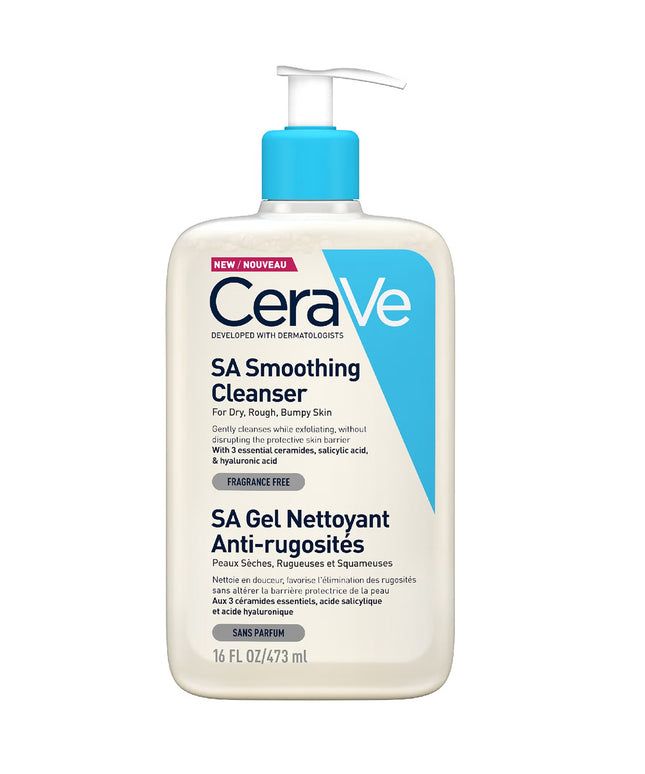 CeraVe SA Smoothing Cleanser With Salicylic acid For Dry & Rough Skin 473 ml