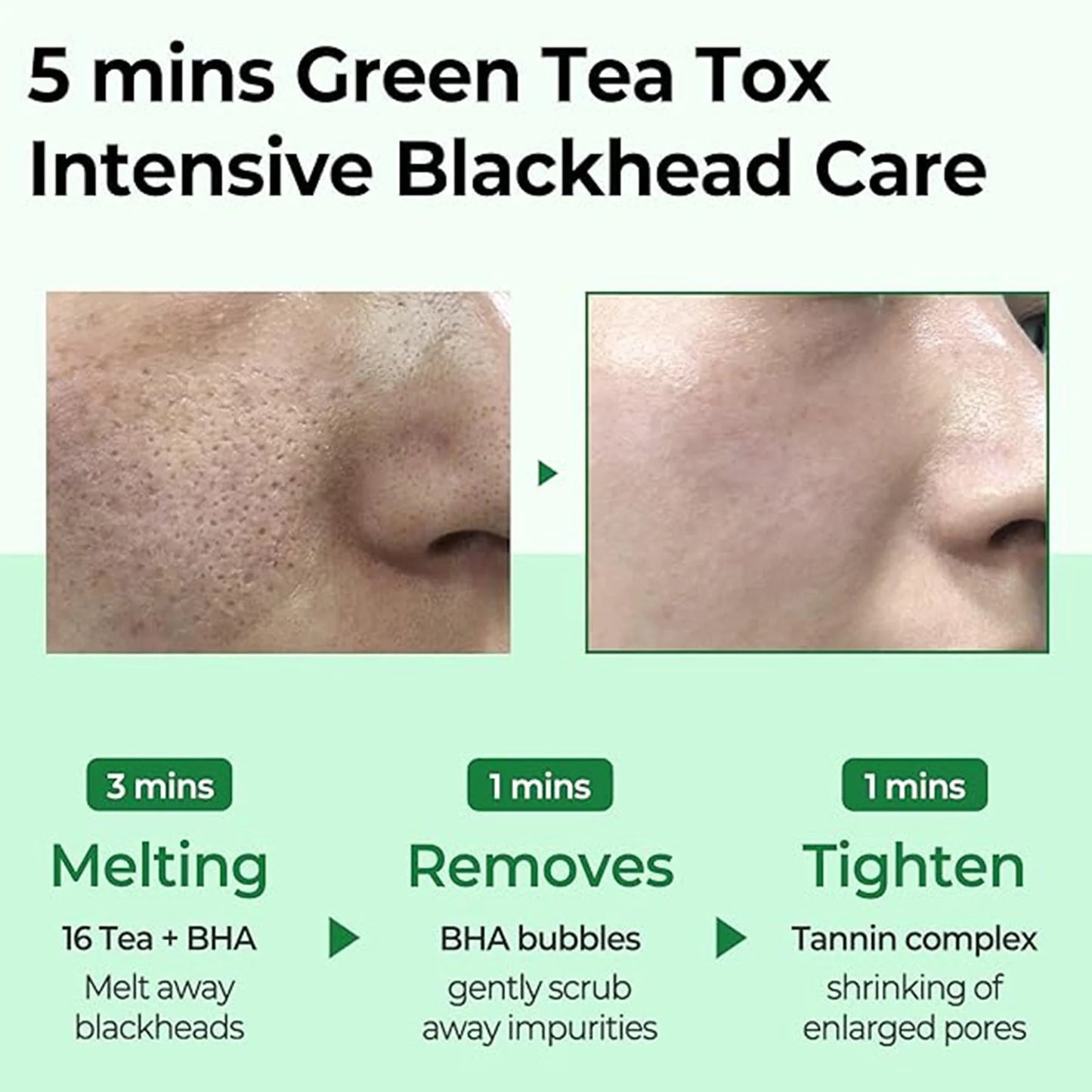 Some by Mi Bye Bye Blackhead Green Tea Tox Bubble Cleanser - 120 gms