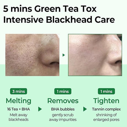 Some by Mi Bye Bye Blackhead Green Tea Tox Bubble Cleanser - 120 gms